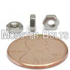 M2 5-0 4   2 5mm - Qty 10 - Metric Hex Nuts Din 934 A2 Stainless Steel Coarse