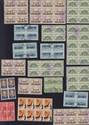 Ecuador Lot Of 37 Used Blocks Of 4
