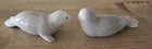 Vintage Porcelain Seal Pair Of Seals Figurines