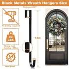 2 Pack 14  Wreath Hangers For Front Door  Wreath Hanger 40lb Load-bearing  Metal