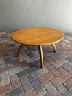 Vintage Mid Century Heywood Wakefield Maple Lazy Susan Coffee Cocktail Table