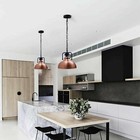 Retro Pendant Lamp Curvy Light Fixture Ceiling Chain Lamp Shade Vintage Hanging