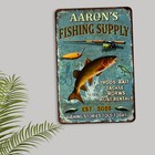 Custom Fishing Sign Bait Tackle Man Cave Lodge Lake House Decor 108122002066