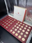 The States Of The Union Franklin Mint Set Of 50 Bronze Commemorative Medals