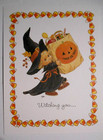 Lot Of 8 Morehead Vintage Halloween Greeting Card Witch Jol Trick-or-treat Bag