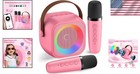 Vibrant Karaoke Machine With Magic Voice Effects   Wireless Mics - Gift For Kids