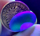 Cobalt Blue   Opal Orca Multi  Soft Glow Uv  Real Davenport Beach Sea Glass