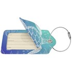 Set Of 2 Luggage Tags For Suitcases With Privacy Name Id Card Stainless Steel 