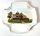 Townsend Ma Massachusetts Memorial Hall Souvenir Antique China Trinket Dish