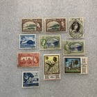 10 Used Vtg  Trinidad   Tobago Stamps  1913-1962  Nice Varied Mixed Lot   1 Ship