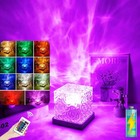 Ocean Wave Projector Lamp Aurora Rechargeable 16 Colors Led Night Light Bedroom