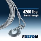 Fulton Wc325 0100 Galvanized Steel Boat Winch Cable With 3 16 Inch X 25 Foot