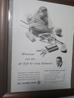 Bell Telephone System 1961 Print Ad  6 5x10  In 8x10 Vintage Frame  Unmatted 