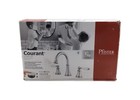 Pfister Courant 8 Inch Widespread Bathroom Faucet In Chrome With White Handles