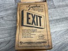 Led Exit Sign Emergency Light Fixture Double Face Red Letters  302a162pr2