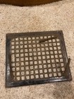Antique 12x14 Black Metal Floor Return Grate 
