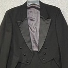 Vintage Christian Dior Grand Luxe Tuxedo Tailcoat Jacket Mens Black Formal