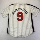 Ebbets Field Flannel New Orleans Black Pelicans Jersey Mens Xl Negro League