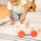 Melissa   Doug Classic Abc Wooden Block Cart Educational Toy With 30 1-inch Soli