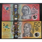 Australian  20  50 Dollar Circulated Latest Design Banknote Australia Polymer