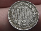 1874 Three 3 Cent Nickel- Fine Details