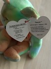 Authentic Ty Beanie Baby Peace The Bear - Mint Condition   Super Rare 
