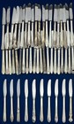 100 Silverplate Hh Grill Knives Craft Lot Vintage Patterns Silverware Flatware