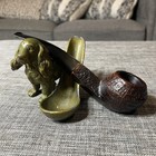37g 1960s Barling s Tvf Exel 5735 Sandblast Bent Bulldog Estate Pipe