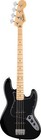 Fender Standard Jazz Bass 4-string Bass Guitar  Maple Fingerboard  Black