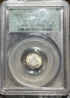 1913 Canada 5 Cents Pcgs Ms 65 Ogh Pcgs Upgrade  Beautiful Rim Toning