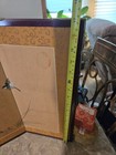 Vintage Asian Four Panel Silk Folding Screen