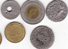 Lot Of 21  Vintage Tokens coins  misc