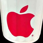 Vintage 80s 90s Apple Computer Red Logo Employee Promo Plastic 22oz Drink Cups 