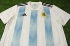 Argentina Team 2018 2019 Football Men Shirt Jersey Home Adidas Original Size L