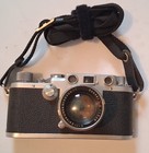 Vintage Leica Iiif Camera Ernst Leitz Red Dial F 5cm 1 2 Sonnar Lens
