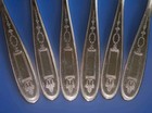 Lot Of 6 Vintage Oneida Community Plate 1921 Grosvenor Silverplate Teaspoons 6 