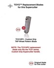 Toyo    Glass Cutter Custom Grip Supercutter   - Pattern Blade  tc-21pvr  
