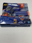 New Nerf N-strike Jolt Blaster Toy Gun W  2 Elite Darts   Cocking Handle Blue M5