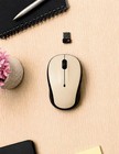 Logitech Comfort Wave K350 Cream Wireless Keyboard M317 Combo Unifying Receiver