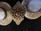 Antique Ottoman Belt Buckle With Mother Of Pearl Engravings