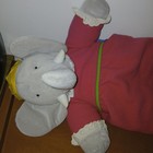 Vintage Rare Babar Queen Celeste Elephant Plush Pink Dress 16    Stuffed Toy Nwt