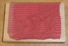Stampabilities House Mouse Rubber Stamp Show Your Colors Flag 2002
