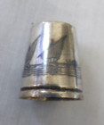 Antique Vintage Norwegian Enameled Scene 925 Sterling Silver Thimble