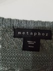 Metaphor Medium Silver Loose Knit Sweater Long Sleeve 479