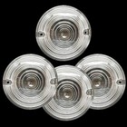 4x Blinker Lens Clear Harley Touring Pancake Road King Glide Electra Turn Signal