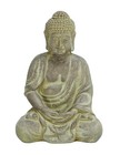  Ceramic Buddha Decorative Sculpture Meditating Home Decor Statue With Beige
