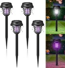 4 Pack Solar Bug Zapper Outdoor Waterproof For Yard Garden Patio