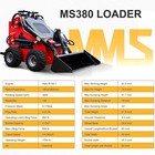     2026 Mini Wheel Skid Steer Loader 23hp Rato Gasoline Engine Skid Steer Loader