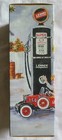 Boxed Crown Premium Lennox Hvac 1950s Gas Pump Clock Bank Collectable Toy Rare