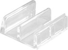 Sliding Shower Door Bottom Guide - Clear Plastic 2 Pack For Easy Installation
